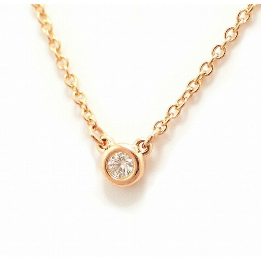 Tiffany Visor Yard Necklace Diamond Rose Gold